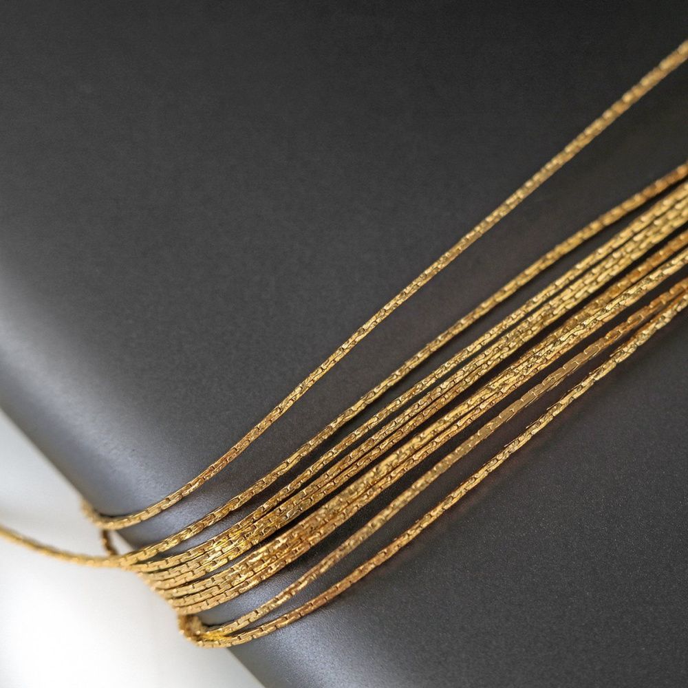 цепочка "кардан", цвет золото, звено 0.9x0.6 мм