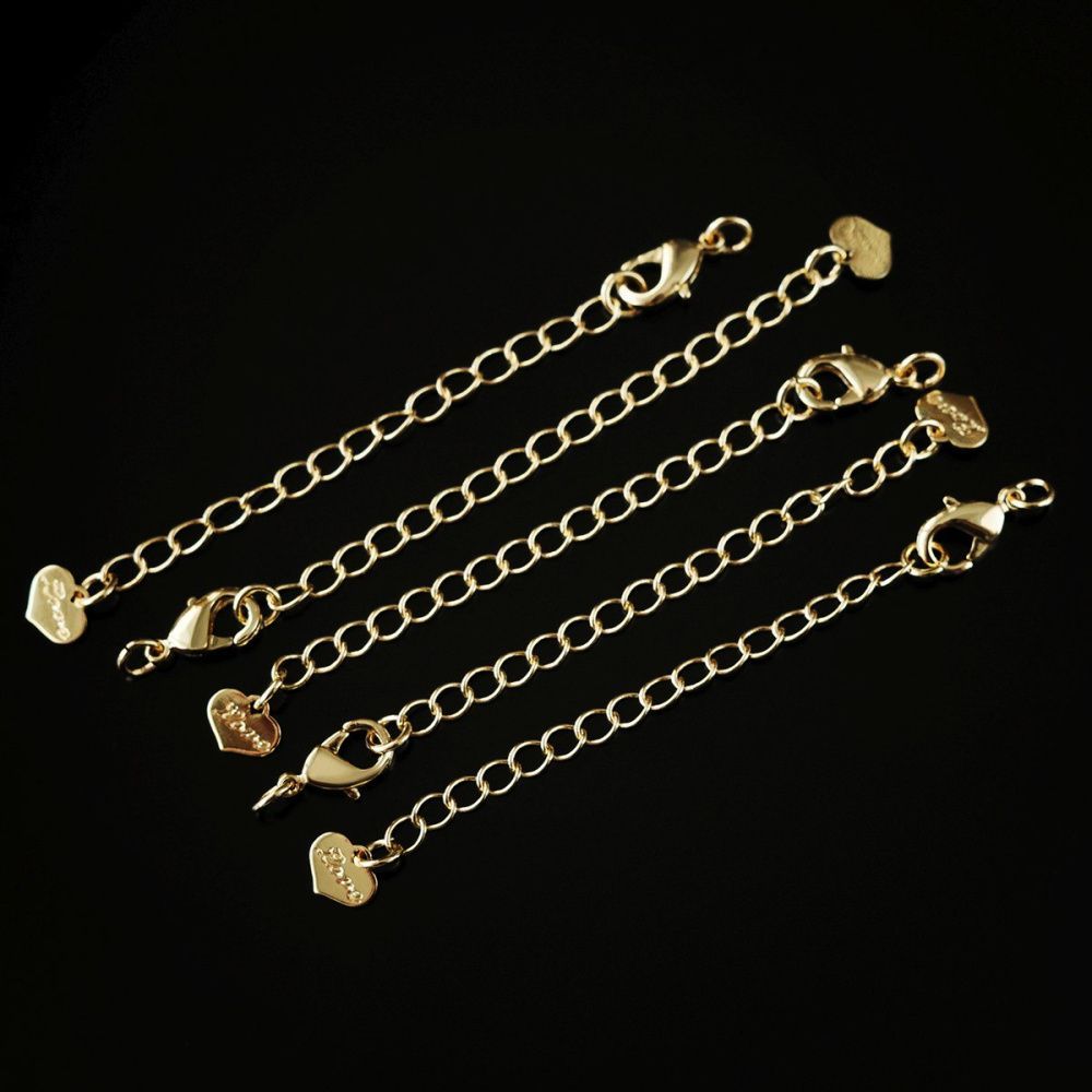 замочек-лобстер с удлинителем, позолота, 67 мм