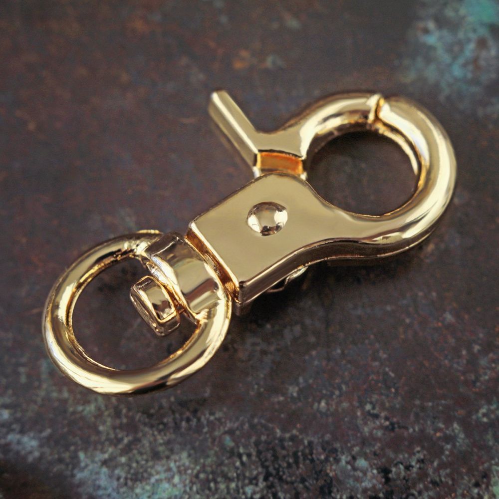 карабин, цвет золото, для брелоков, 30 мм