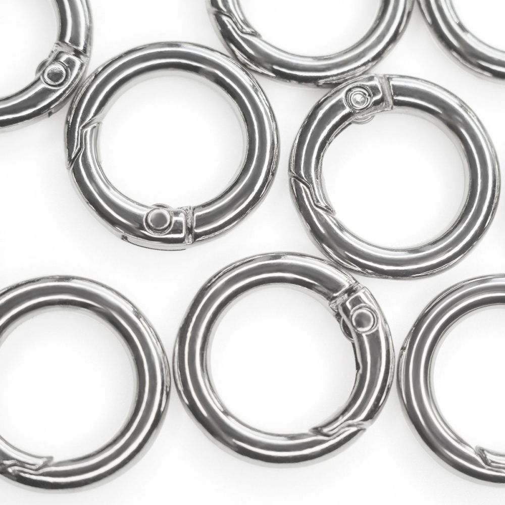 Замочки замочек-кольцо, цвет платина, 20x4 мм