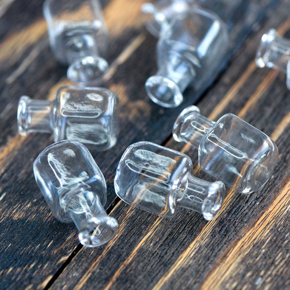 бутылочка баллон, прозрачная, 25x14 мм