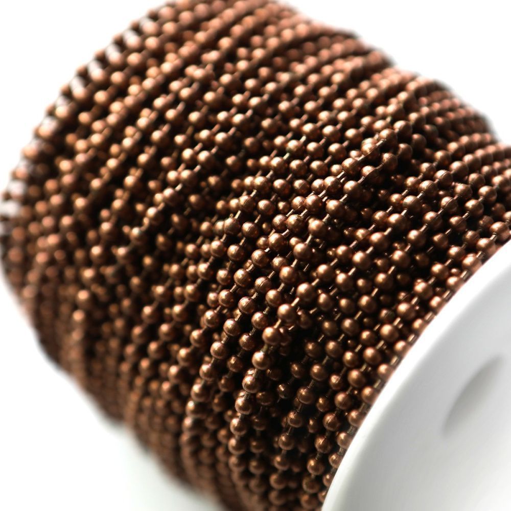 цепочка "шарик", цвет медный, шарик 3.2 мм