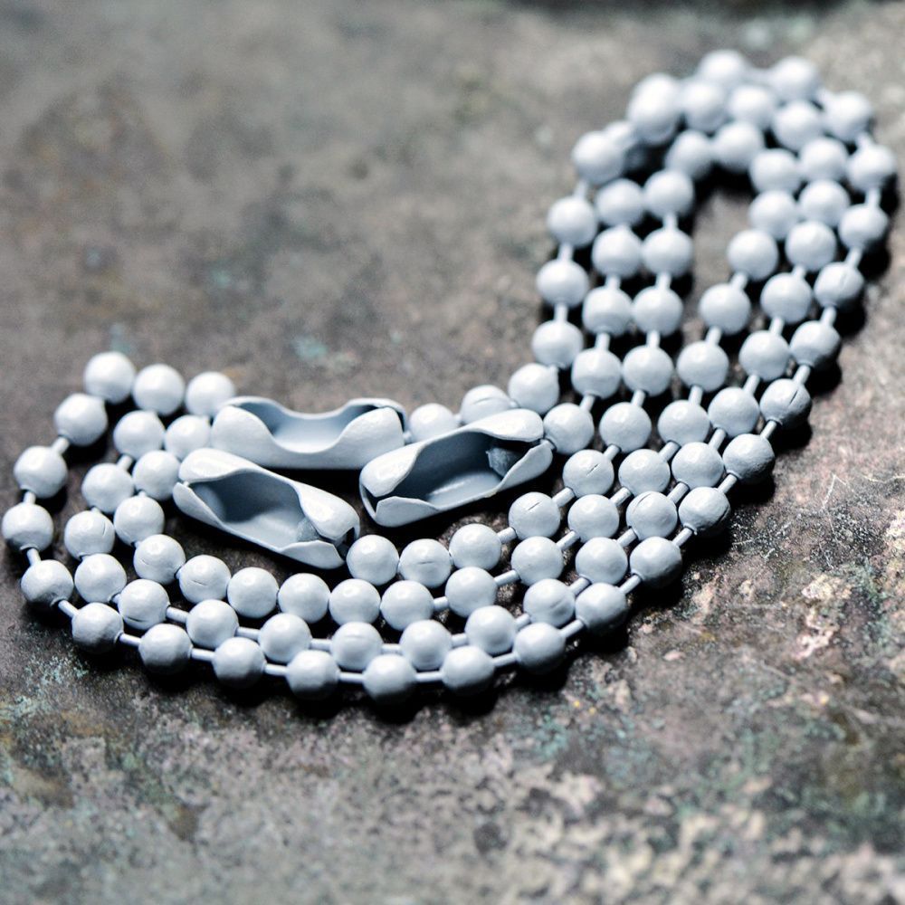 цепочка для брелока "шарик", цвет белый, 12 см