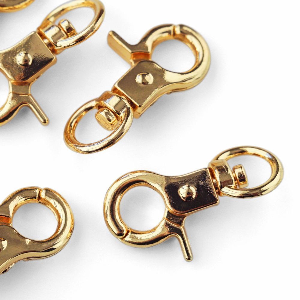 карабин, цвет золото, для брелоков, 30 мм