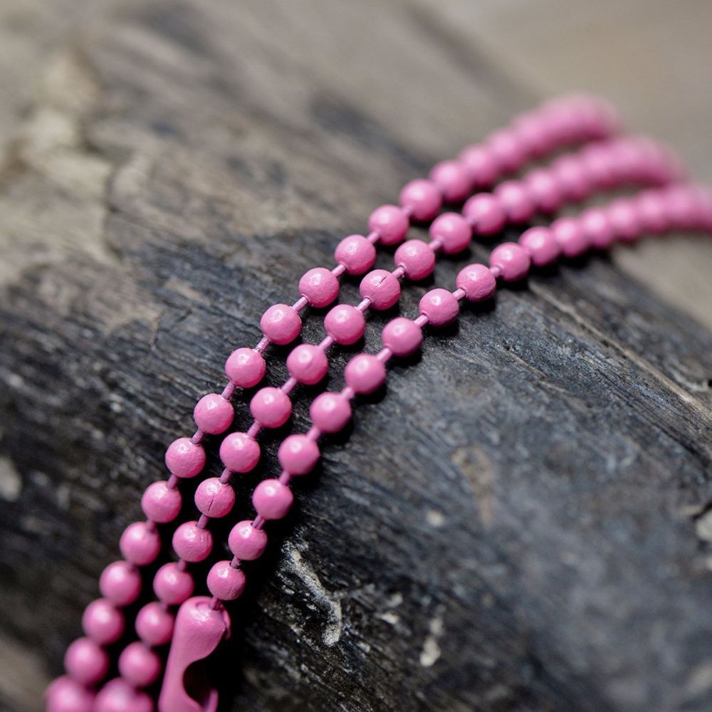 цепочка для брелока "шарик", цвет розовый, 12 см