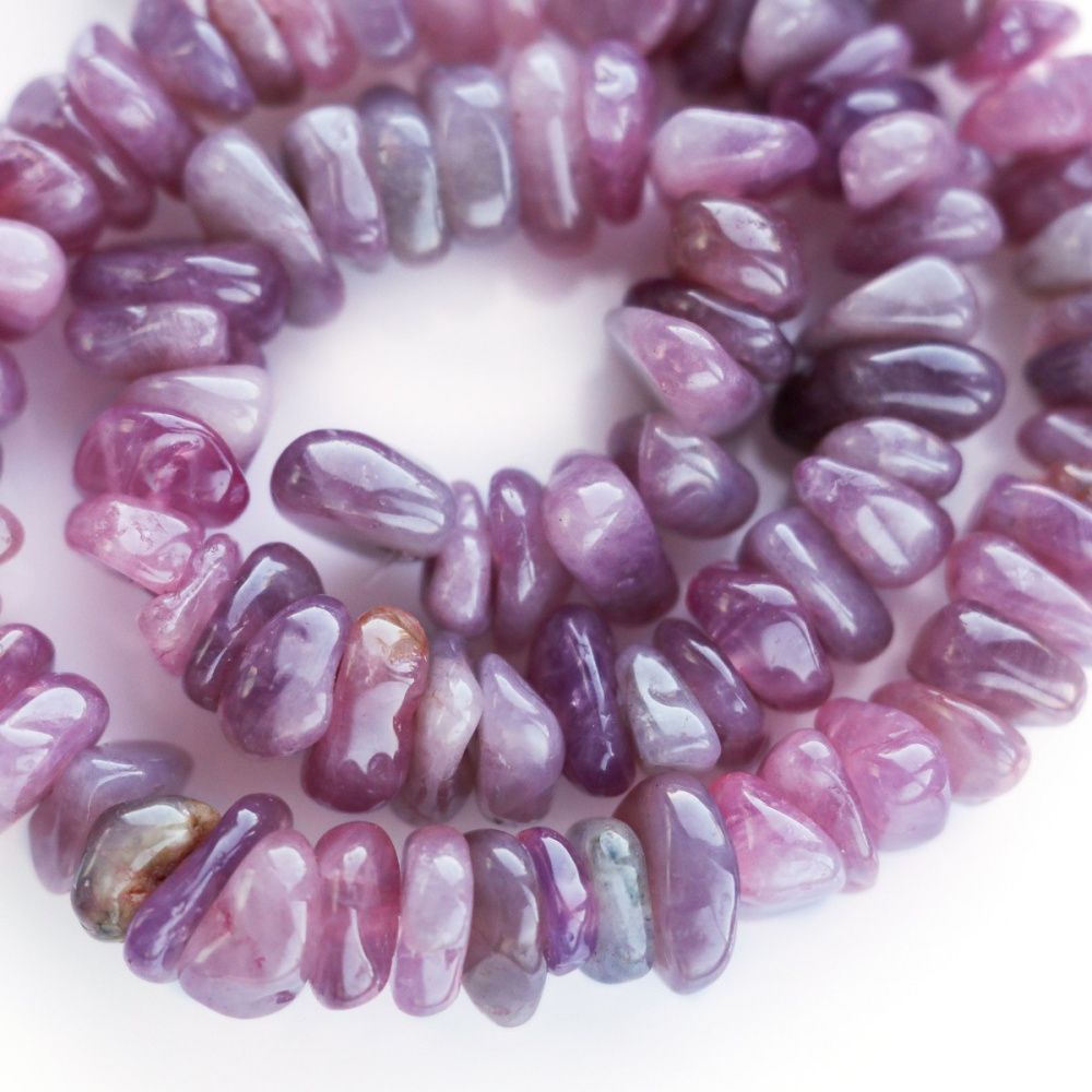 бусина кварц осколки, цвет розовый (уп 20 г)