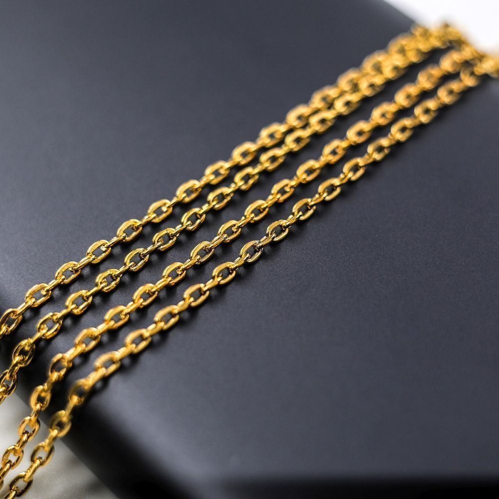 цепочка "овал", цвет золото, звено 3х2х0.5 мм