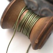 Шнур вощеный, цвет зеленый хаки, 1 мм