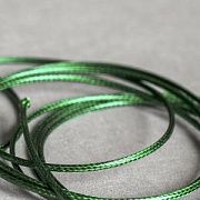 Шнур вощеный, цвет зеленый темный, 2 мм