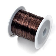 Резинка для браслета, эластичная, цвет коричневый, 0.8 мм  