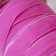 Лента, бархат, цвет яркий розовый, ширина 19 мм