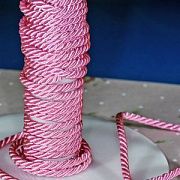 Шнур витой из полиэстера, цвет ярко-розовый, 3.5 мм