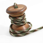 Шнур, полиэстер, паракорд, цвет оливковый/оранжевый, 4 мм  
