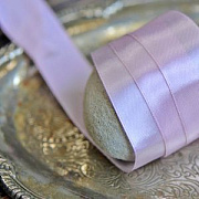Лента, атлас, цвет сиренево-розовый, ширина 25 мм