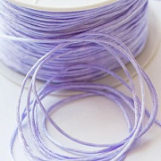 Шнур атласный для кумихимо, цвет лиловый, 1 мм (уп 4 м)