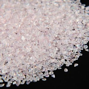 Осколки стекло, цвет розовый АВ, 1.5-2x1.5-2 мм (уп. 20 гр.)