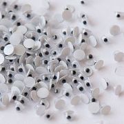 Глаза декоративные для игрушек, пластик, 5х2.5 мм (уп 100+/-10 шт)