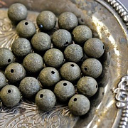 Бусина, металл "Звездная пыль" 12, цвет античная бронза, 12 мм