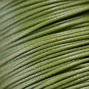 Шнур вощеный, цвет оливково-зеленый, 1 мм