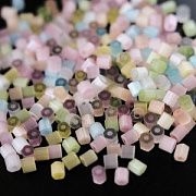 Бисер "Радуга", рубка гексагон, пастельный микс сатин, 6/0 (уп 10 г)