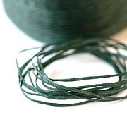 Шнур вощеный, цвет темно-зеленый, 1х0.4 мм