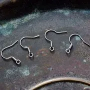 Швензы "Спираль", цвет серебро, 17х0.7 мм