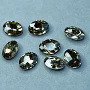 Кабошон стекло Кристалл, овальный, цвет Lt.Col.Topaz, 18х13 мм