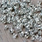 Калотта вертикальная, цвет платина, 8х4 мм  (уп 20 +/-2 шт)