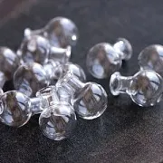 Бутылочка круглая, прозрачная, 26x18 мм