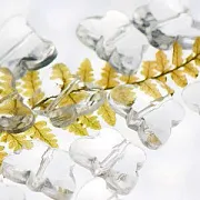 Бусина, стекло, "Бабочка", граненая, цвет прозрачный, 11.5х14.5х8 мм