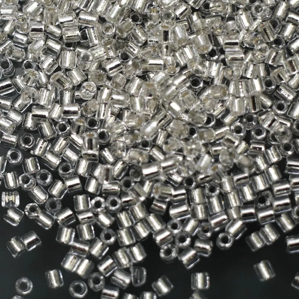 бисер "радуга", рубка, цвет прозрачный/серебрение (уп 7 г)