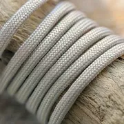 Шнур, полиэстер, паракорд, цвет серовато-бежевый, 4-5 мм  
