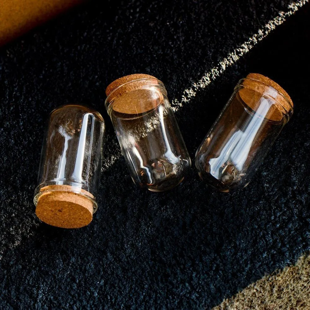 колба с крышкой, прозрачная, 44.5x25 мм