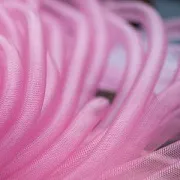 Ювелирная сетка, пластик, цвет розовый, диаметр 10 мм