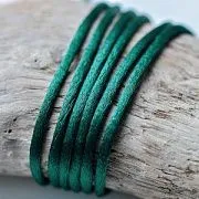 Шнур атласный для кумихимо, цвет изумрудный, 2 мм