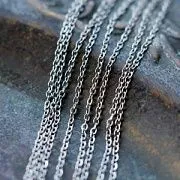 Цепочка "Кросс 304", цвет стальной, звено 1.6x1.3x0.3 мм
