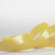 Лента, атлас, цвет желтый, ширина 12 мм