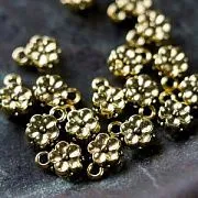 Бейл "Незабудка", цвет античное золото, 8x6x4 мм (уп 20 +/-2 шт)