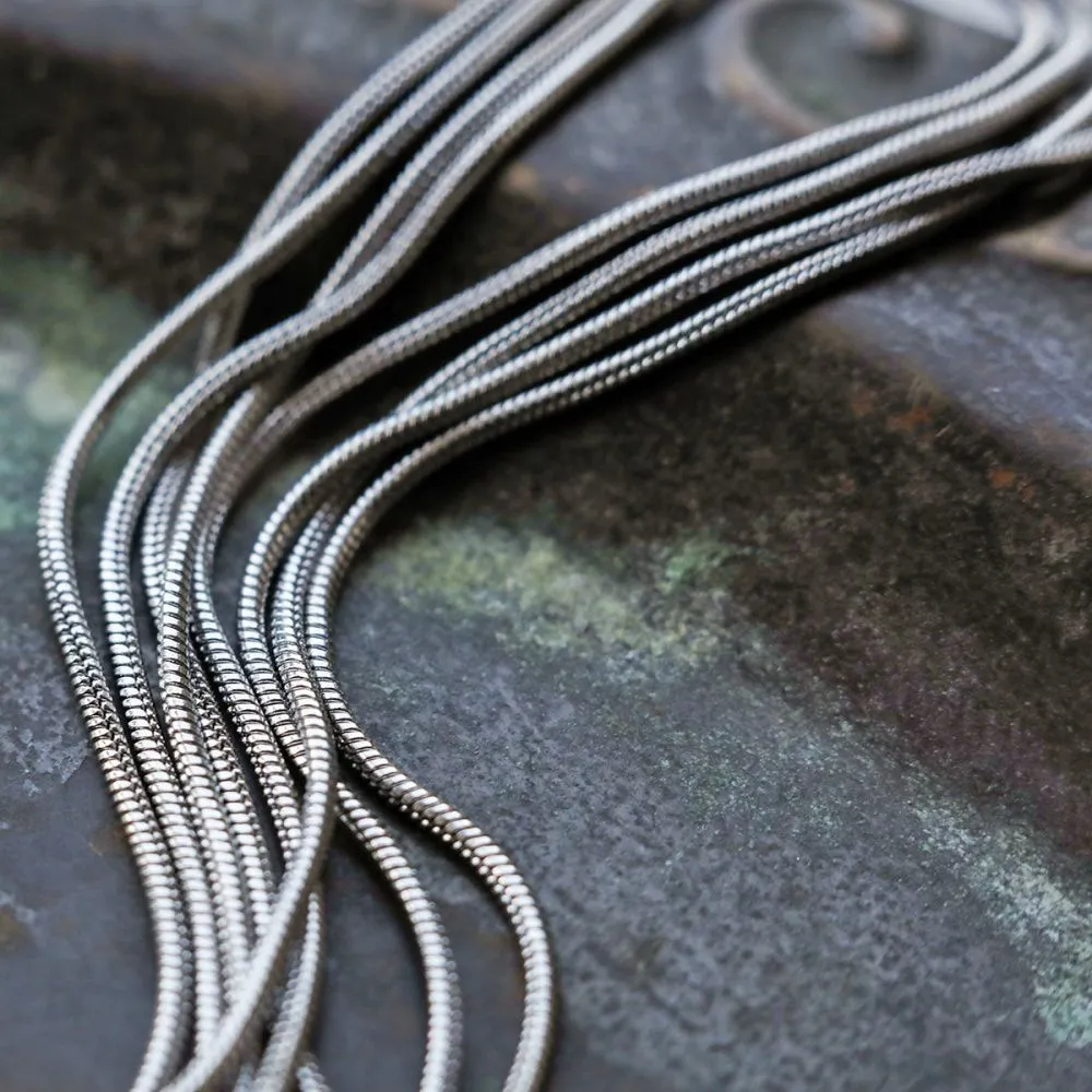 цепочка "снейк 304", цвет стальной, толщина 1.2 мм