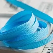 Лента репсовая, цвет голубой теплый, ширина 10 мм