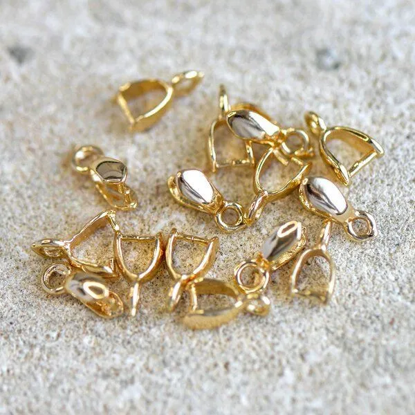 бейл, позолота, цвет бледное золото, 10x5x4 мм