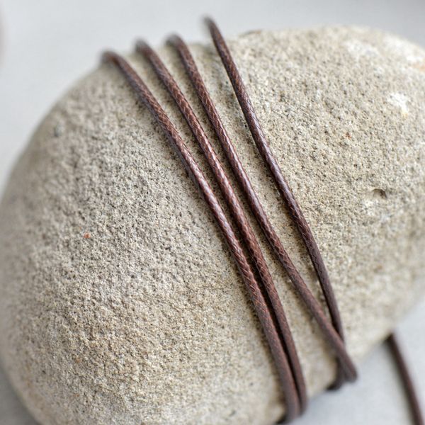 шнур вощеный, цвет коричневый, 1.5 мм