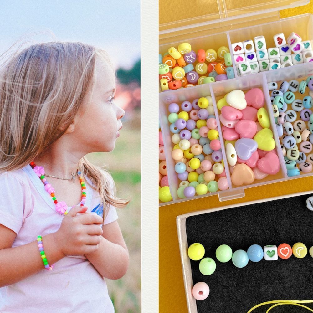 набор бусин в органайзере "агата"