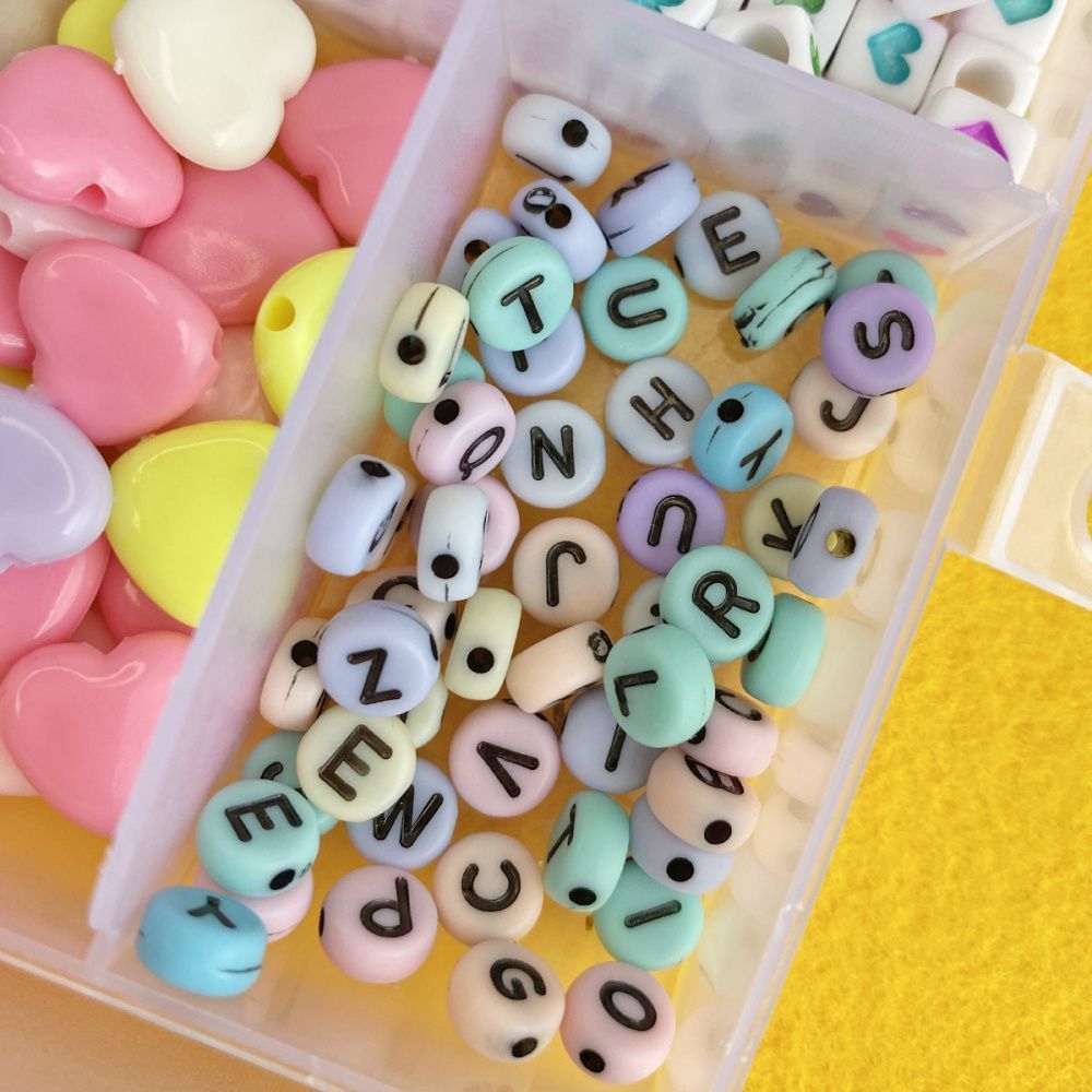 набор бусин в органайзере "агата"