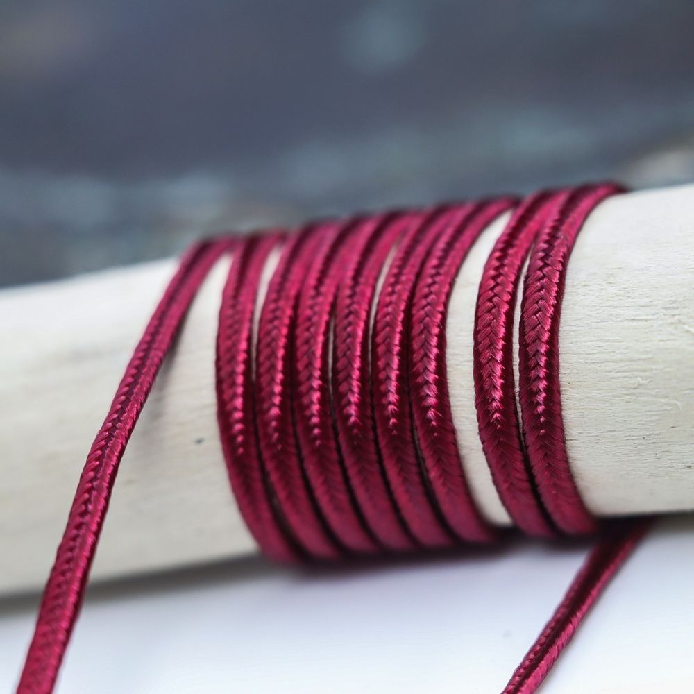 сутаж, цвет бордовый, 2 мм