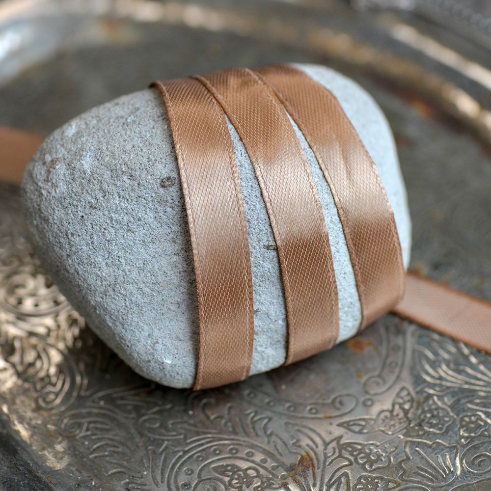 лента, атлас, цвет какао, ширина 10 мм ленты