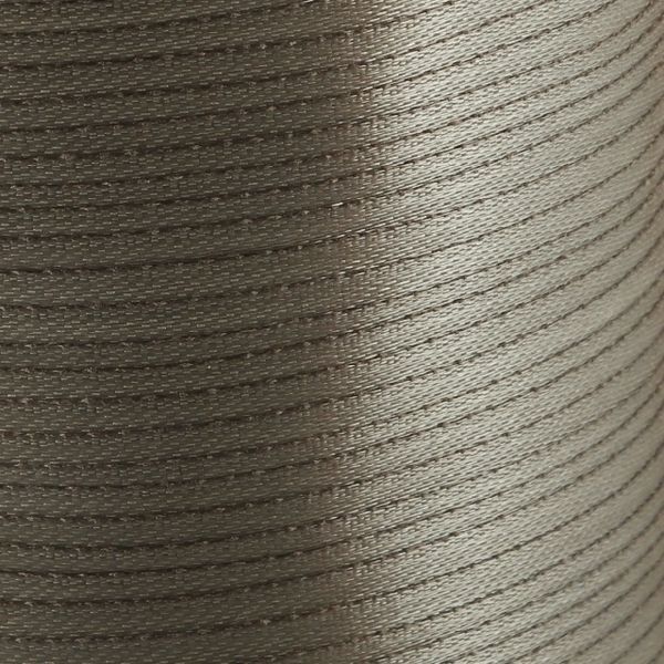 лента, атлас, цвет бежево-серебристый, ширина 3 мм ленты