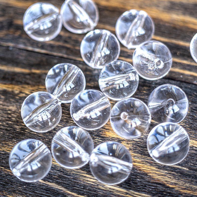 бусина, акрил 20, цвет прозрачный, 20 мм