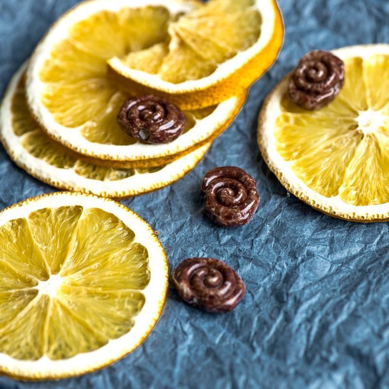 бусина, мурано "артефакты", фигурная, шоколадный, 19х16 мм