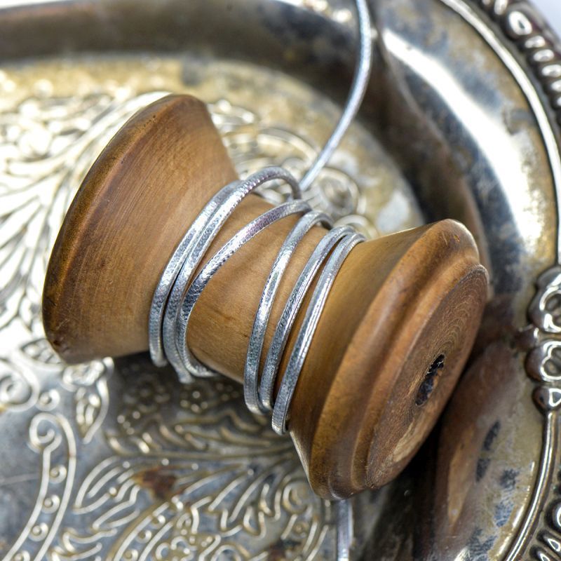 шнур, имитация кожи, плоский, цвет серебристый, 2х1 мм